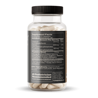 TruHeight Growth Capsules - Tall Nutrition for Natural Growth Supplement for Kids & Teens