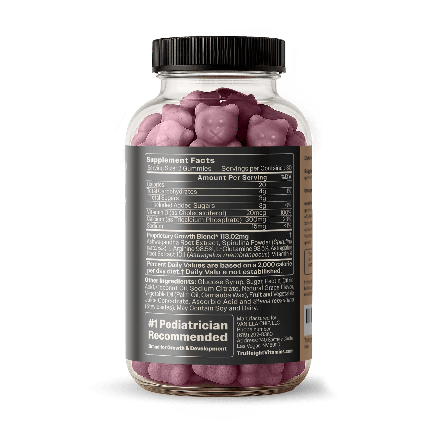 TruHeight Growth Capsules - Tall Nutrition for Natural Growth Supplement for Kids & Teens